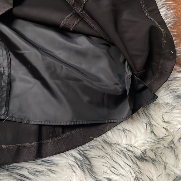 Brown RW & Co. Sarah Pencil Skirt with Ruffle - Picture 6 of 8